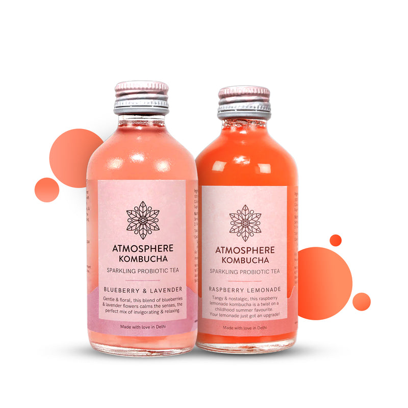 Blueberry Lavender and Raspberry Lemonade Kombucha Combo