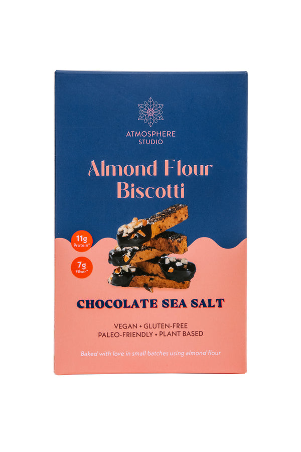 Dark Chocolate Sea Salt Biscotti
