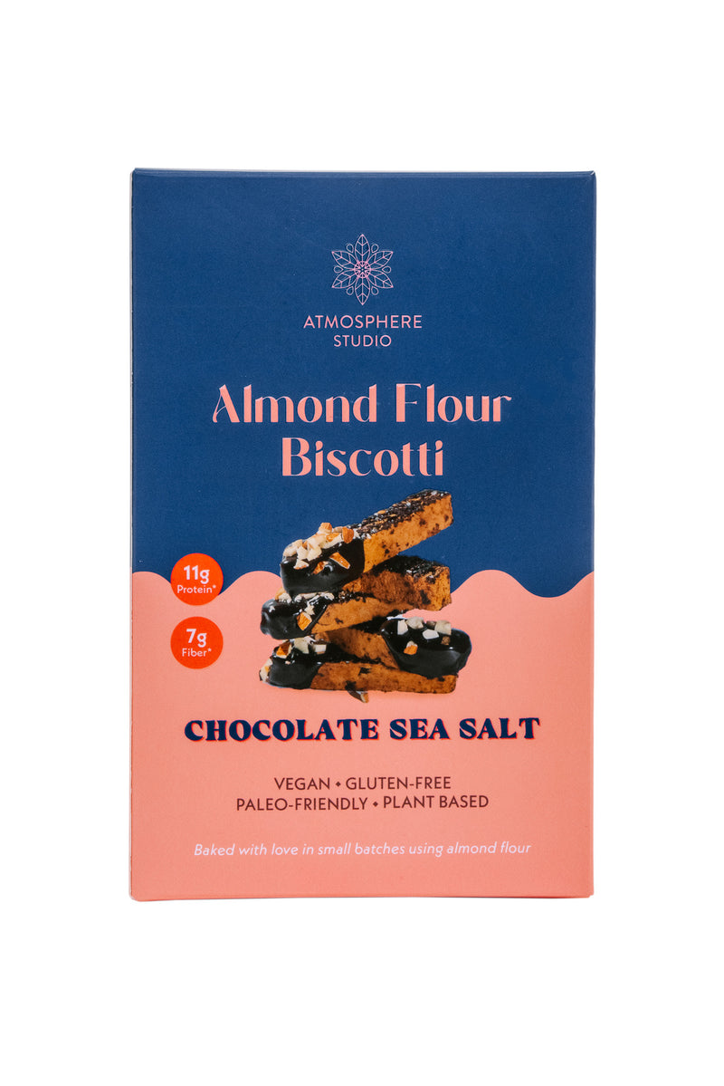 Dark Chocolate Sea Salt Biscotti