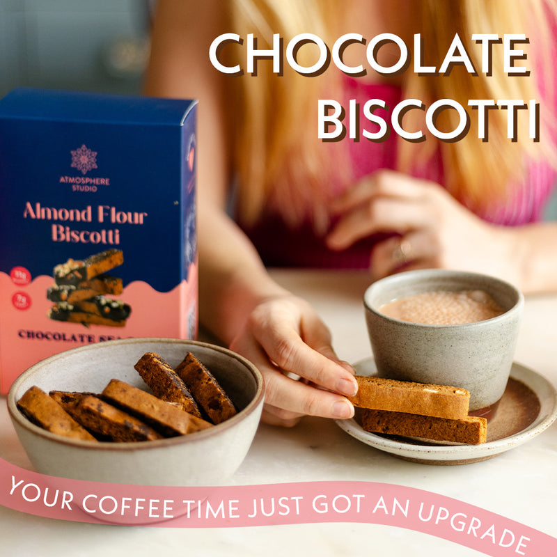 Dark Chocolate Sea Salt Biscotti