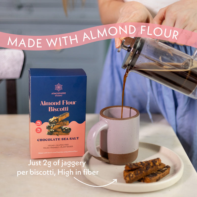 Dark Chocolate Sea Salt Biscotti