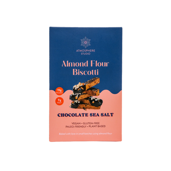 Dark Chocolate Sea Salt Biscotti