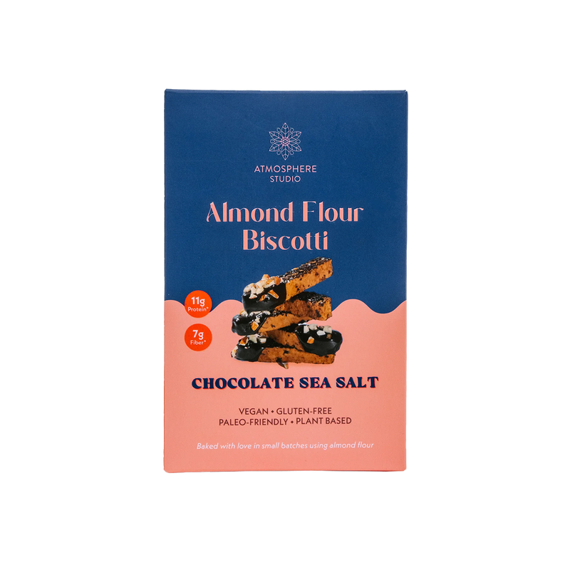 Dark Chocolate Sea Salt Biscotti