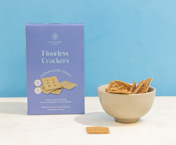 Caramelized Onion Grain Free Crackers